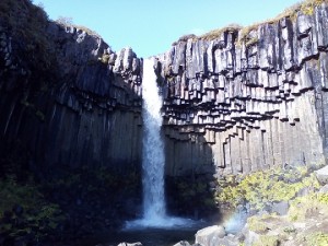 Čedičový vodopád Svartifoss